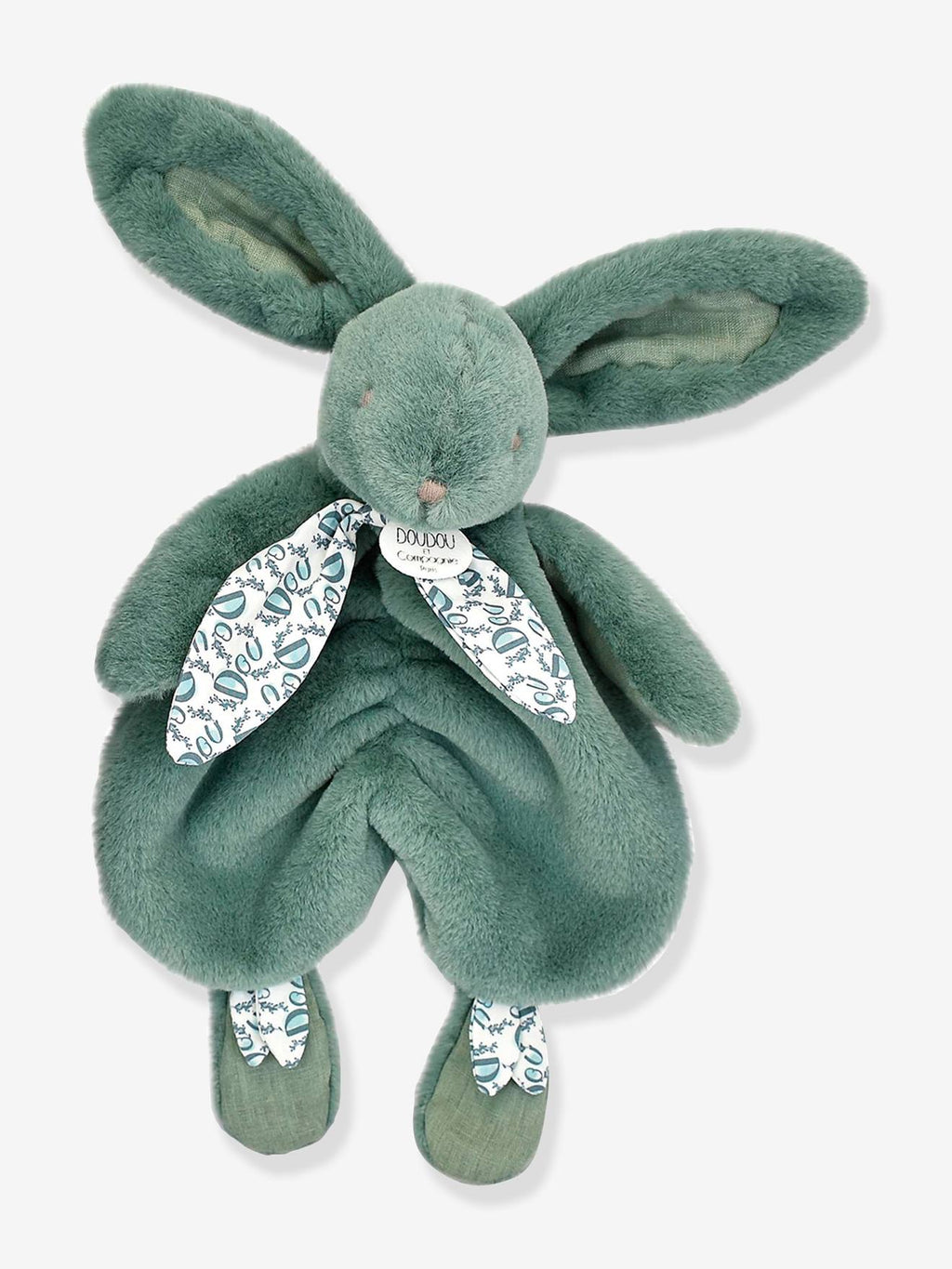 Doudou lapin vert sauge