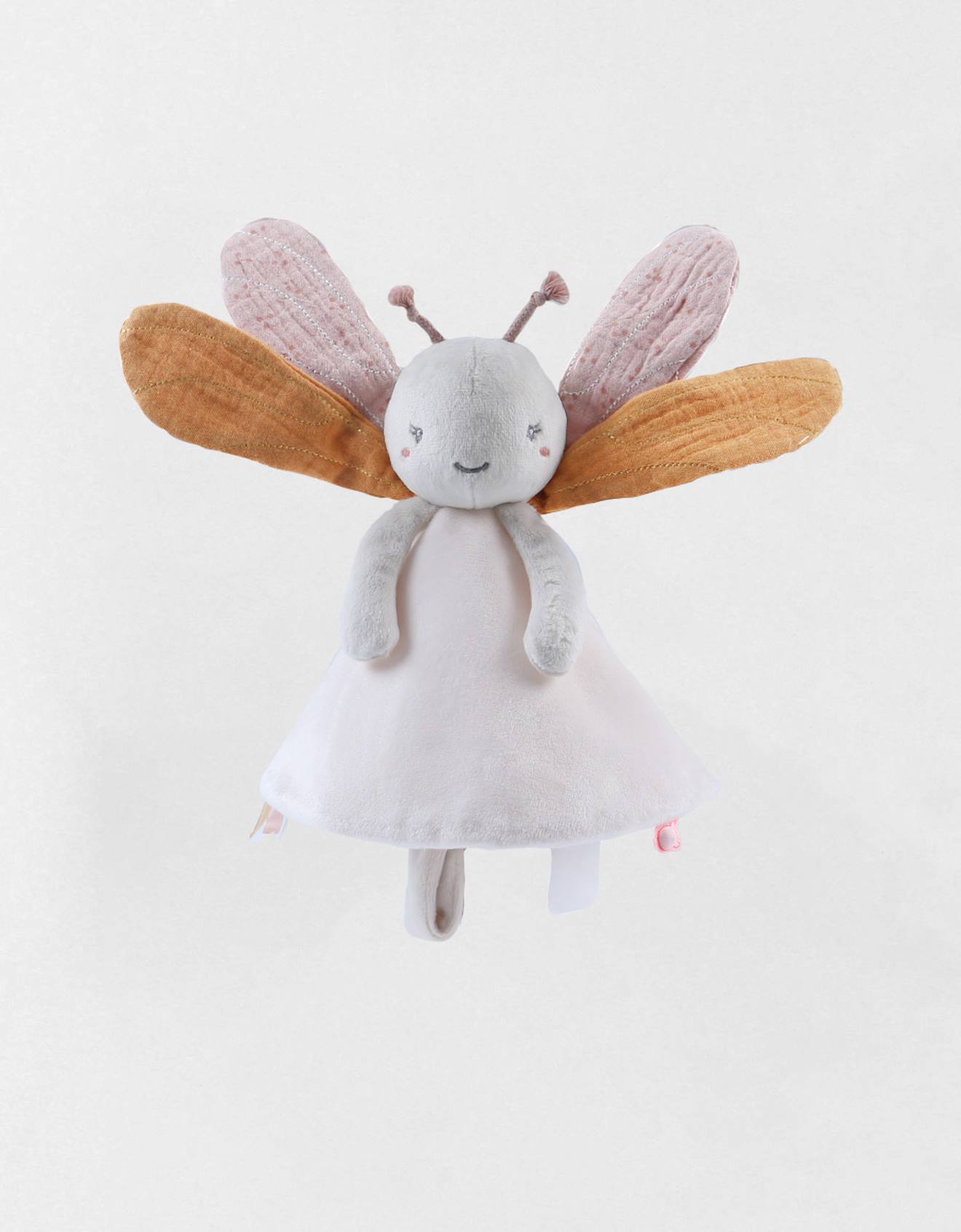 Doudou libellule louli ecru