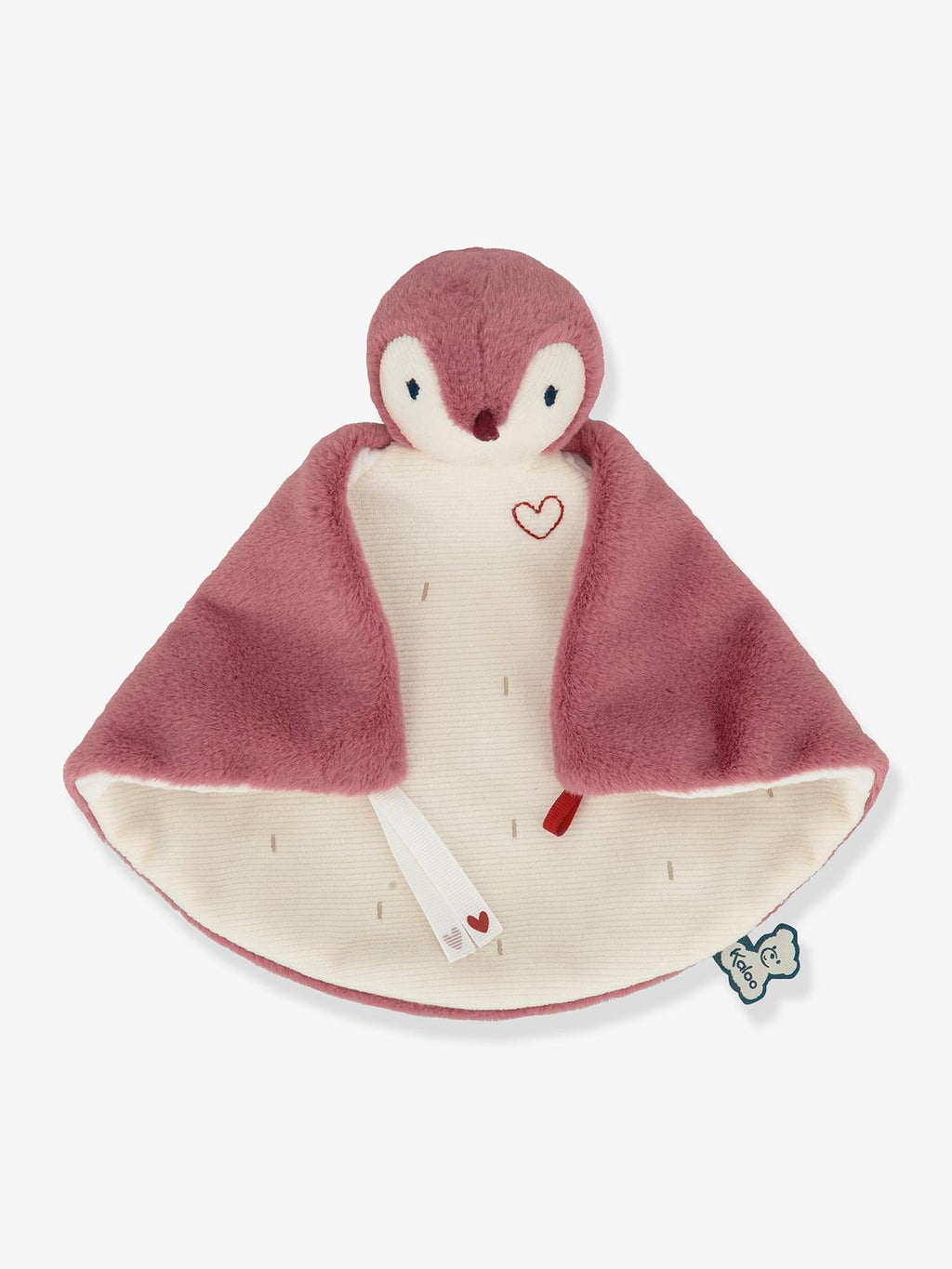 Doudou manchot complices - rose