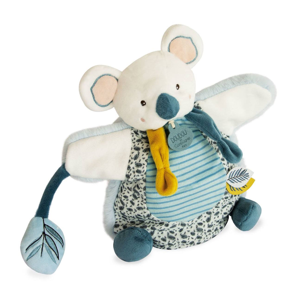 Doudou marionnette yoca le koala bleu
