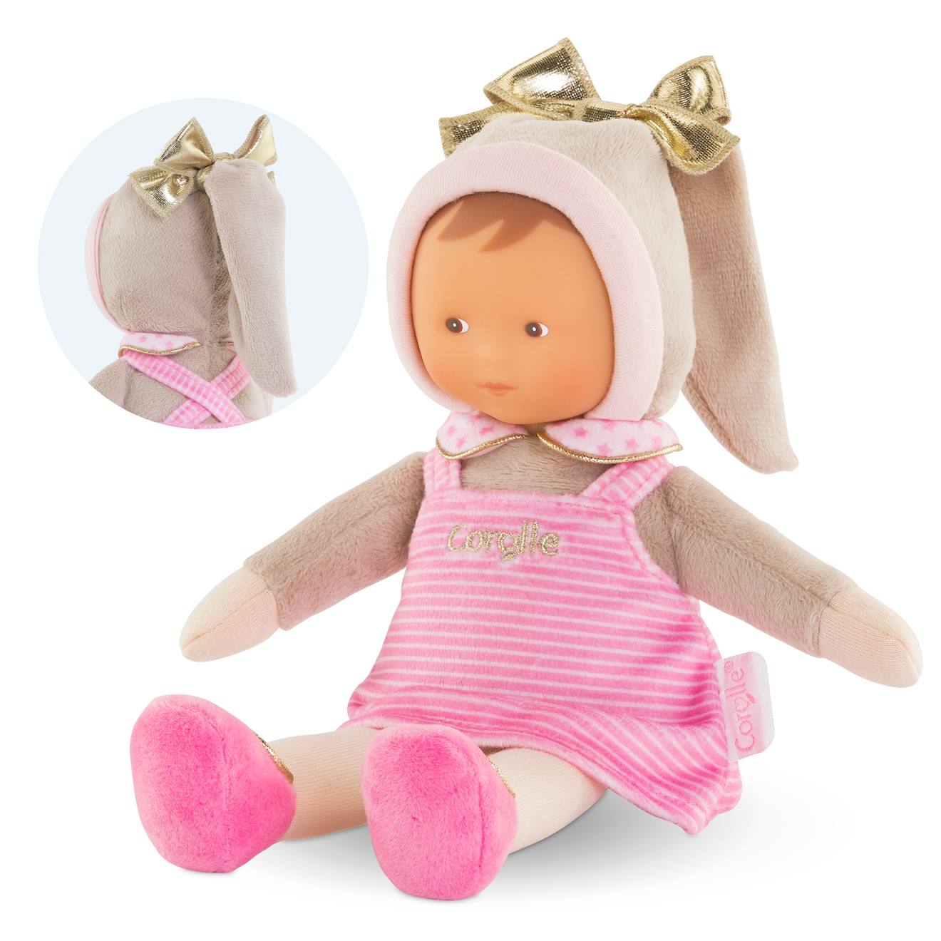 Doudou miss rayée rêves d'étoiles multicolore