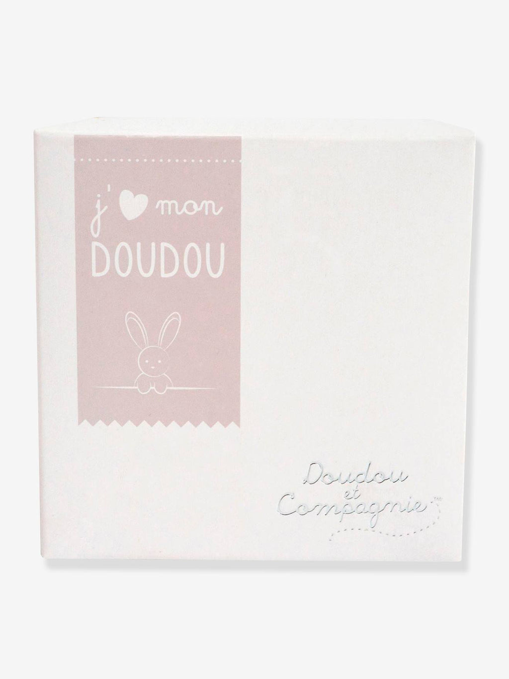 Doudou mouchoir - 10 cm - boîte fleur ours marron