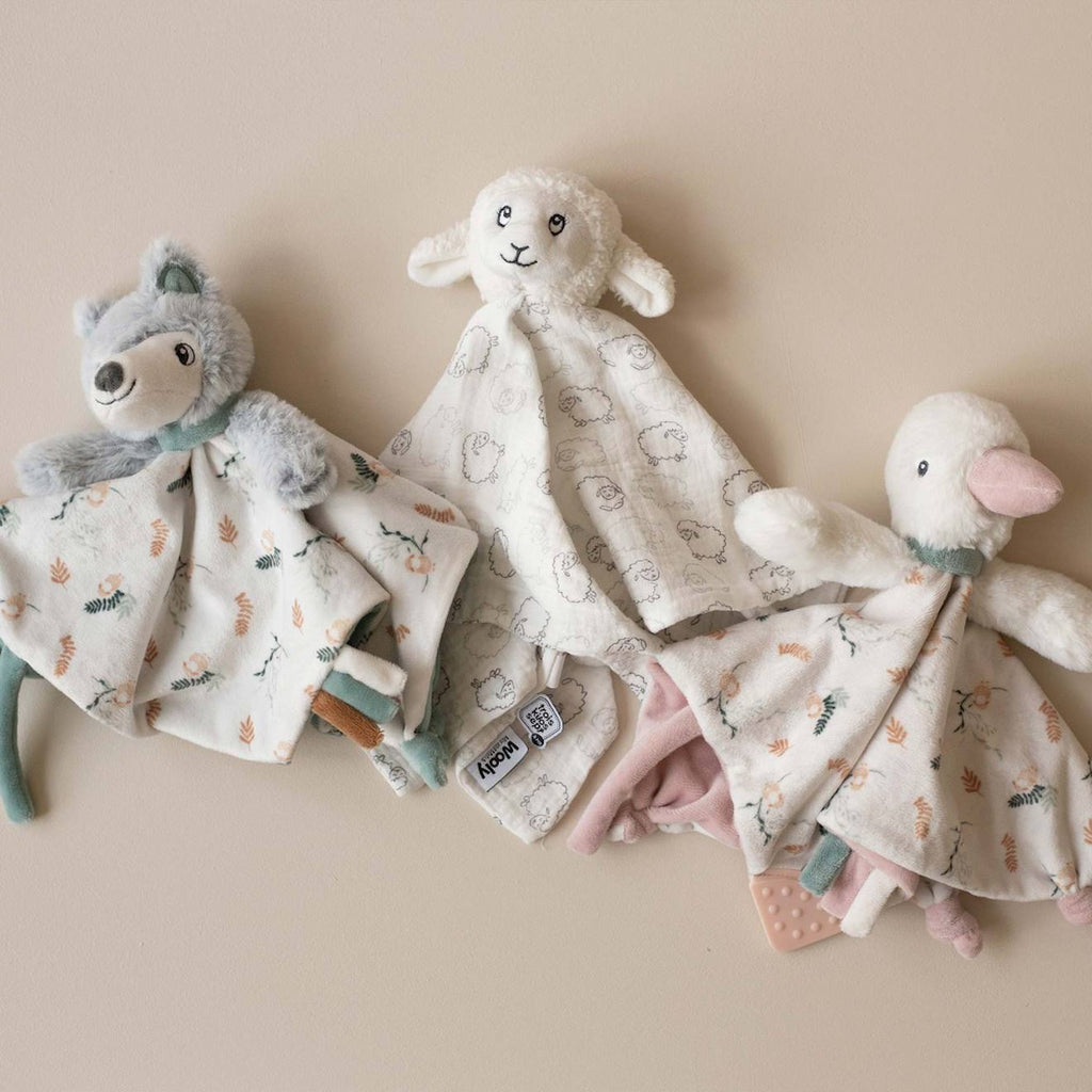 Doudou mouchoir bébé blanc
