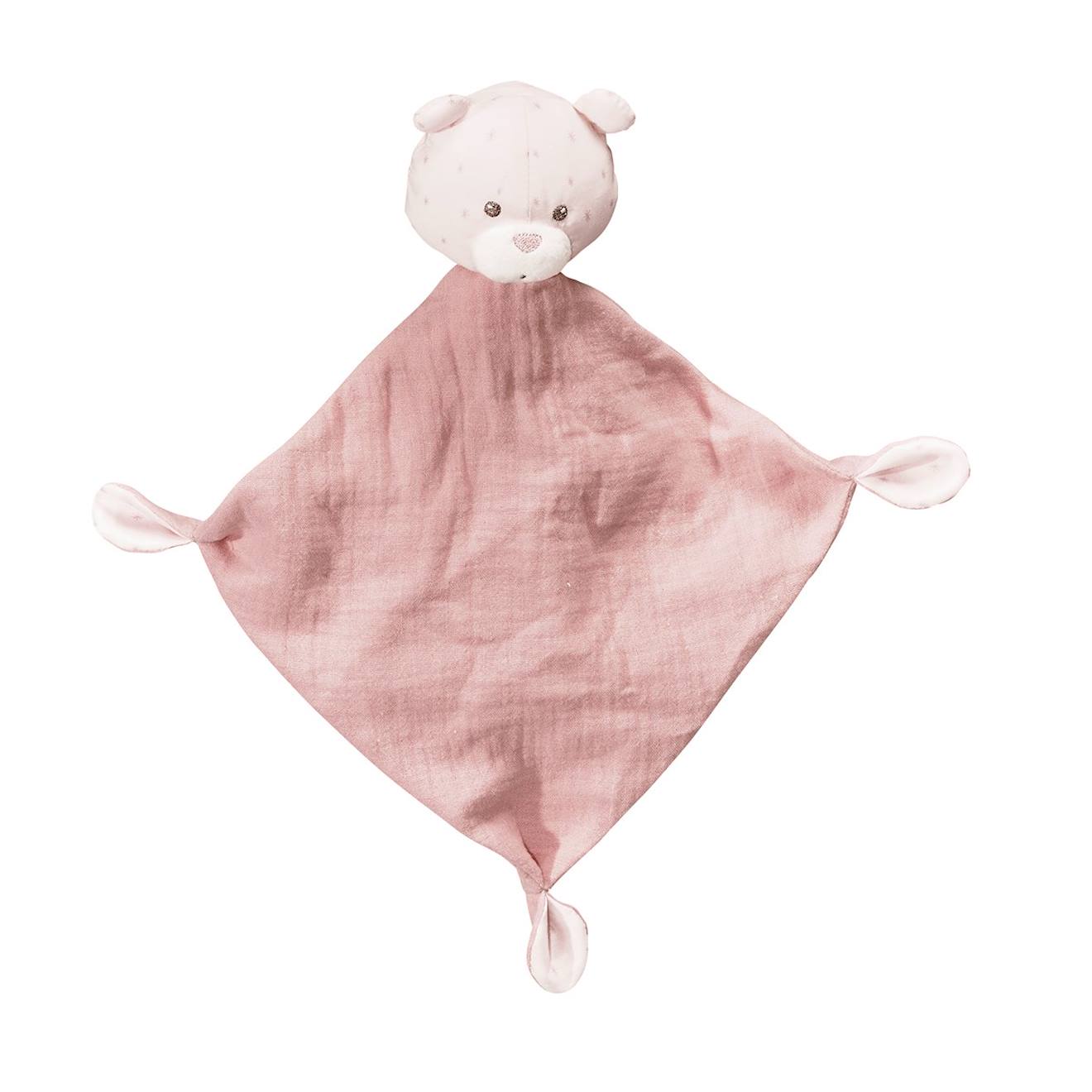 Doudou mouchoir en coton - lily rose