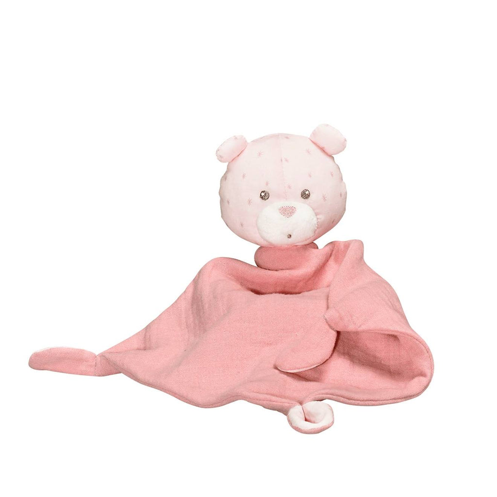 Doudou mouchoir en coton - lily rose