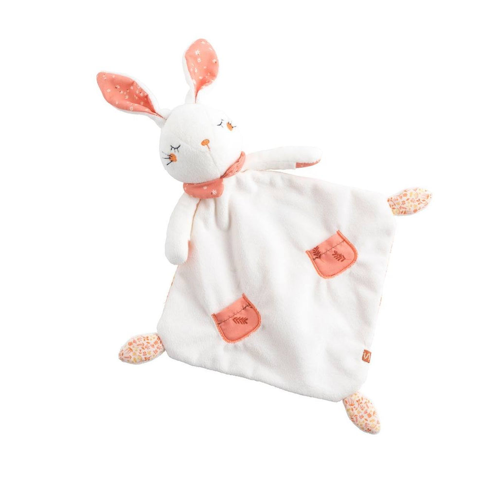 Doudou mouchoir en velours - esmée blanc