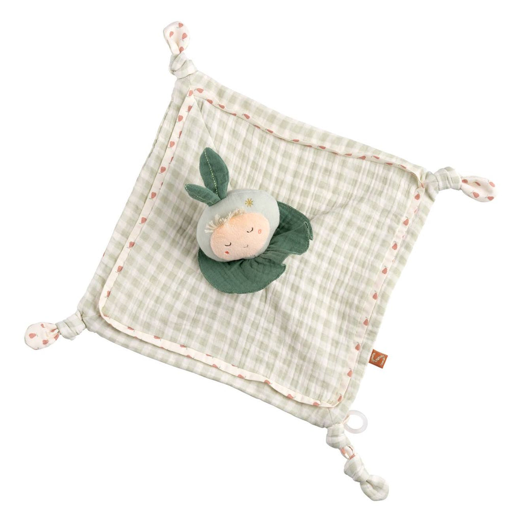 Doudou mouchoir jardinier en coton - botanica vert