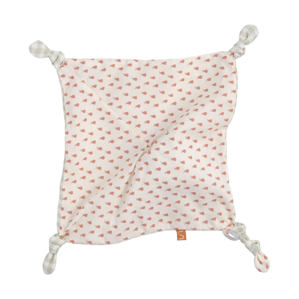 Doudou mouchoir jardinier en coton - botanica vert