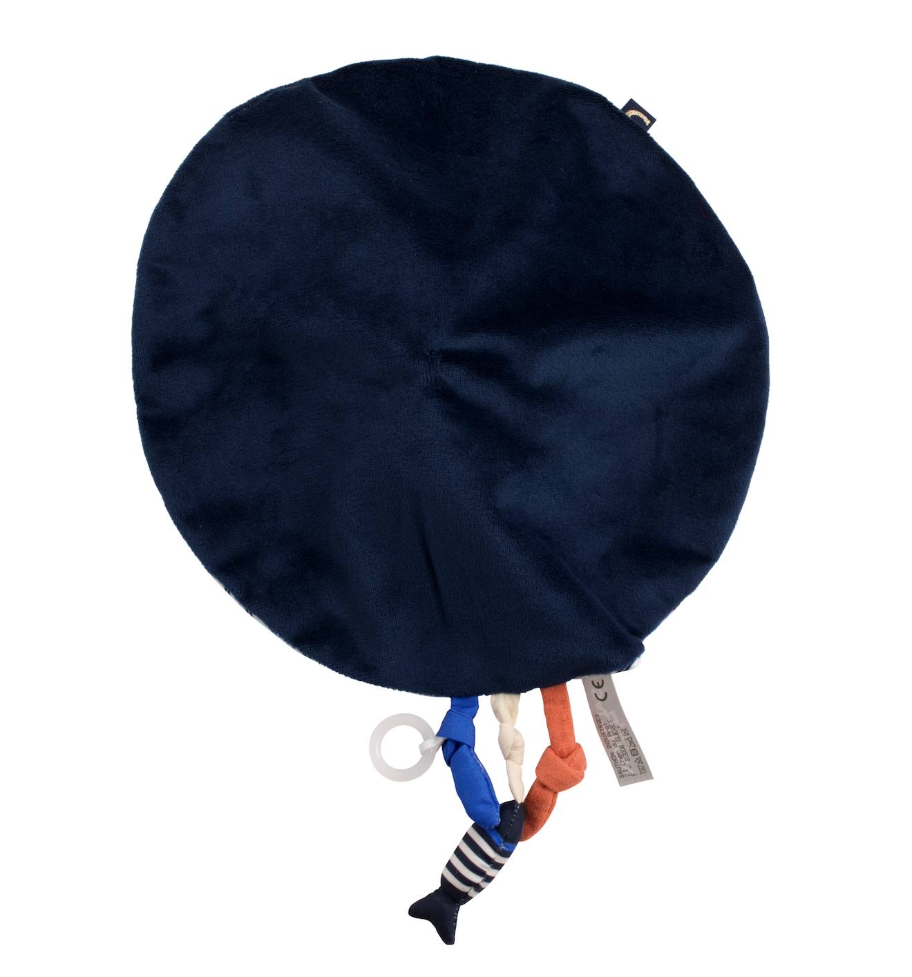 Doudou mouchoir pingouin velours - baby sailor bleu