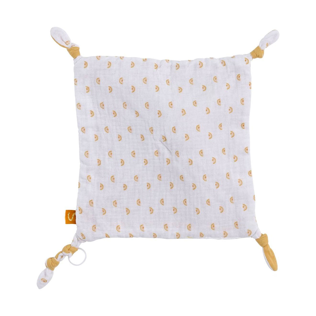 Doudou mouchoir soleil en coton - sunlight blanc