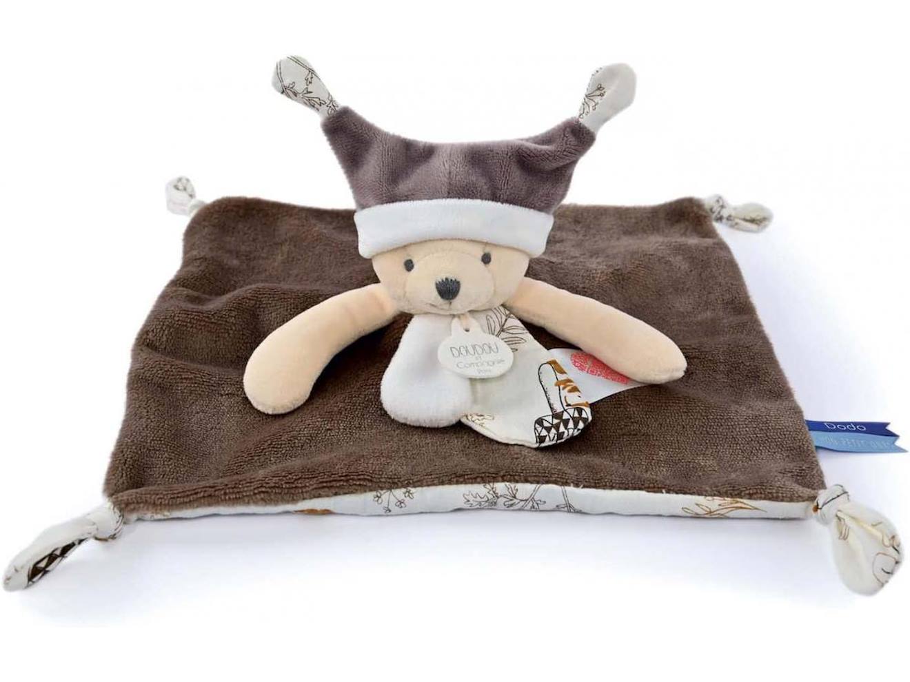 Doudou ours à histoires marron