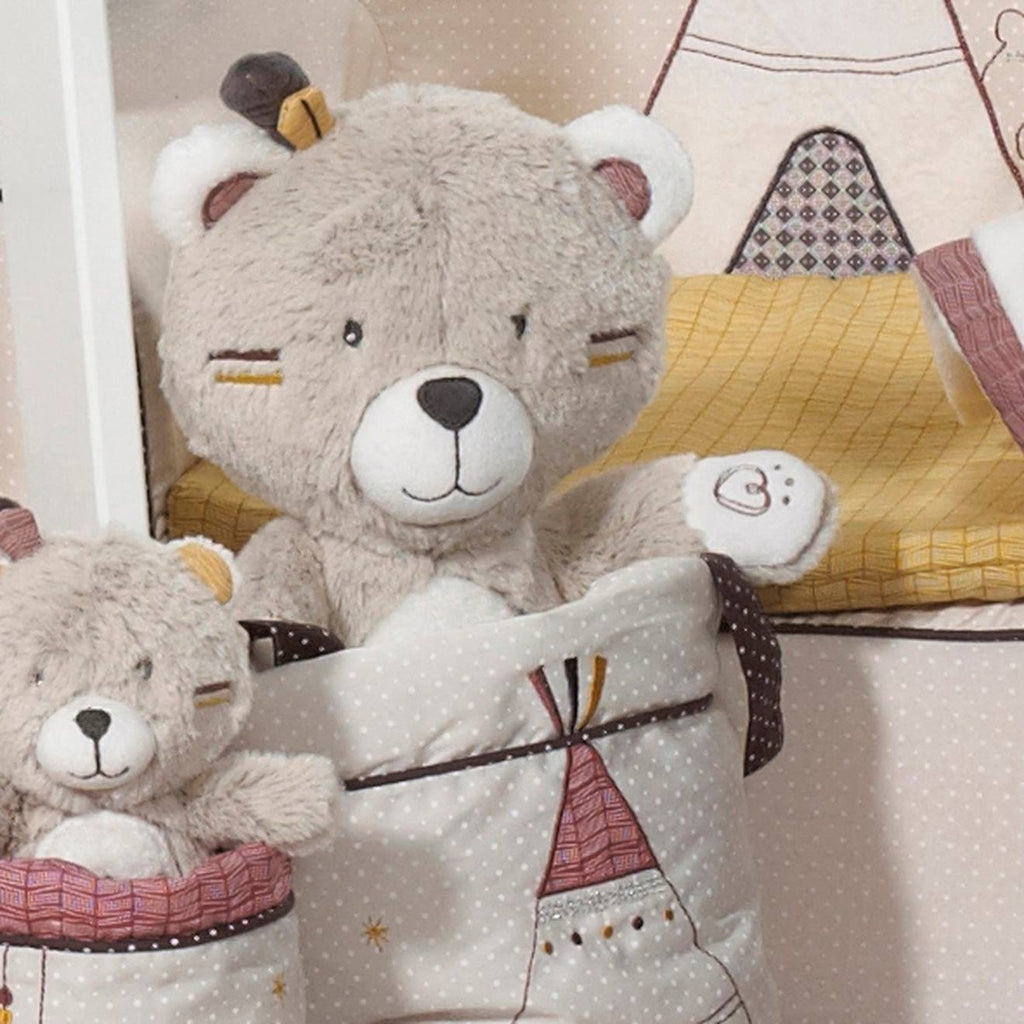 Doudou ours en velours - timouki beige
