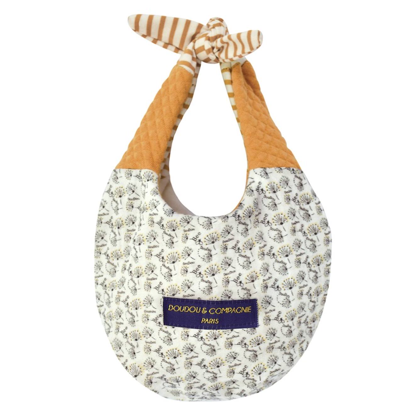 Doudou ours marionnette beige