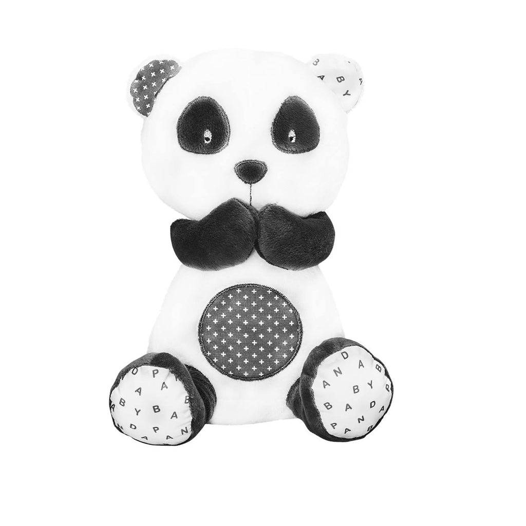 Doudou panda en velours - chao chao gris