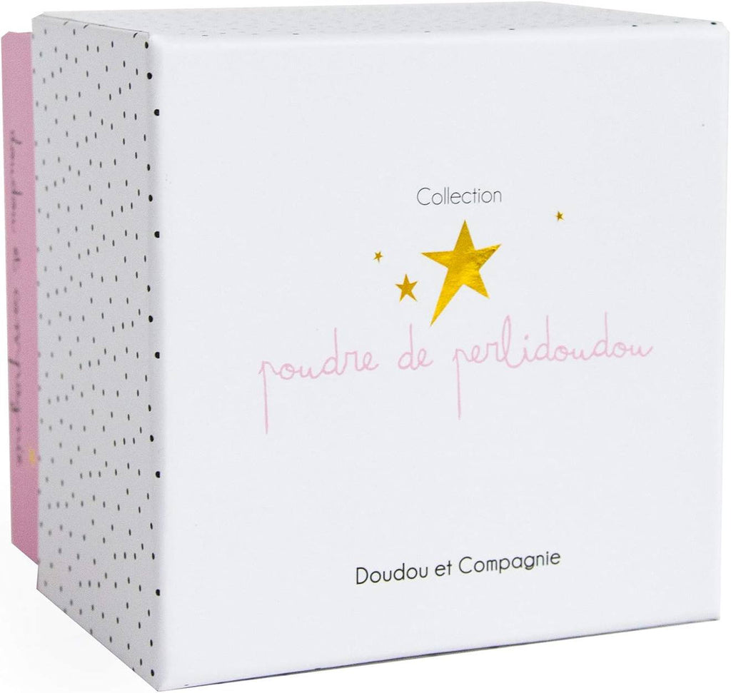 Doudou pantin lapin fleurs rose