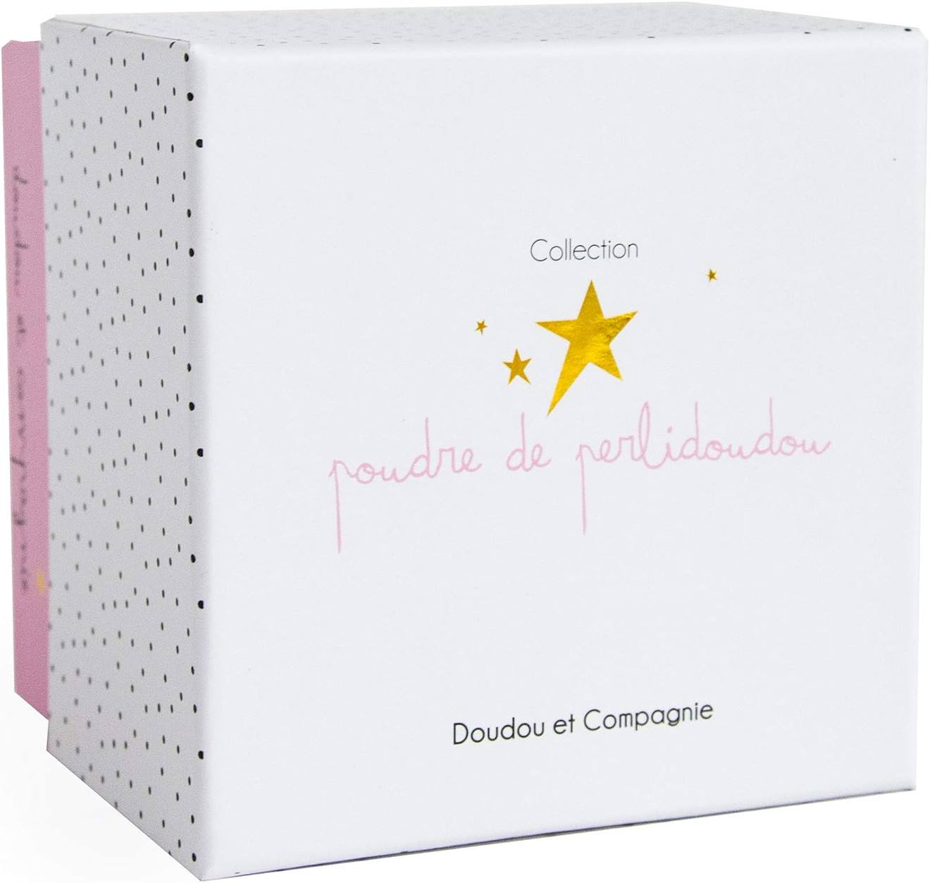 Doudou pantin lapin fleurs rose
