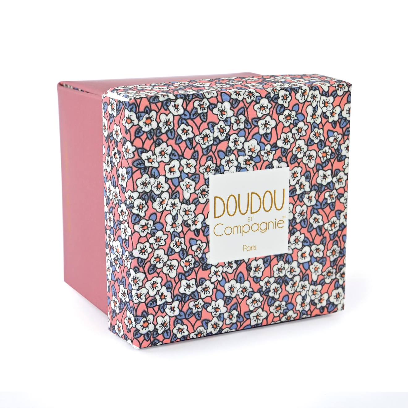 Doudou pantin lapin rose