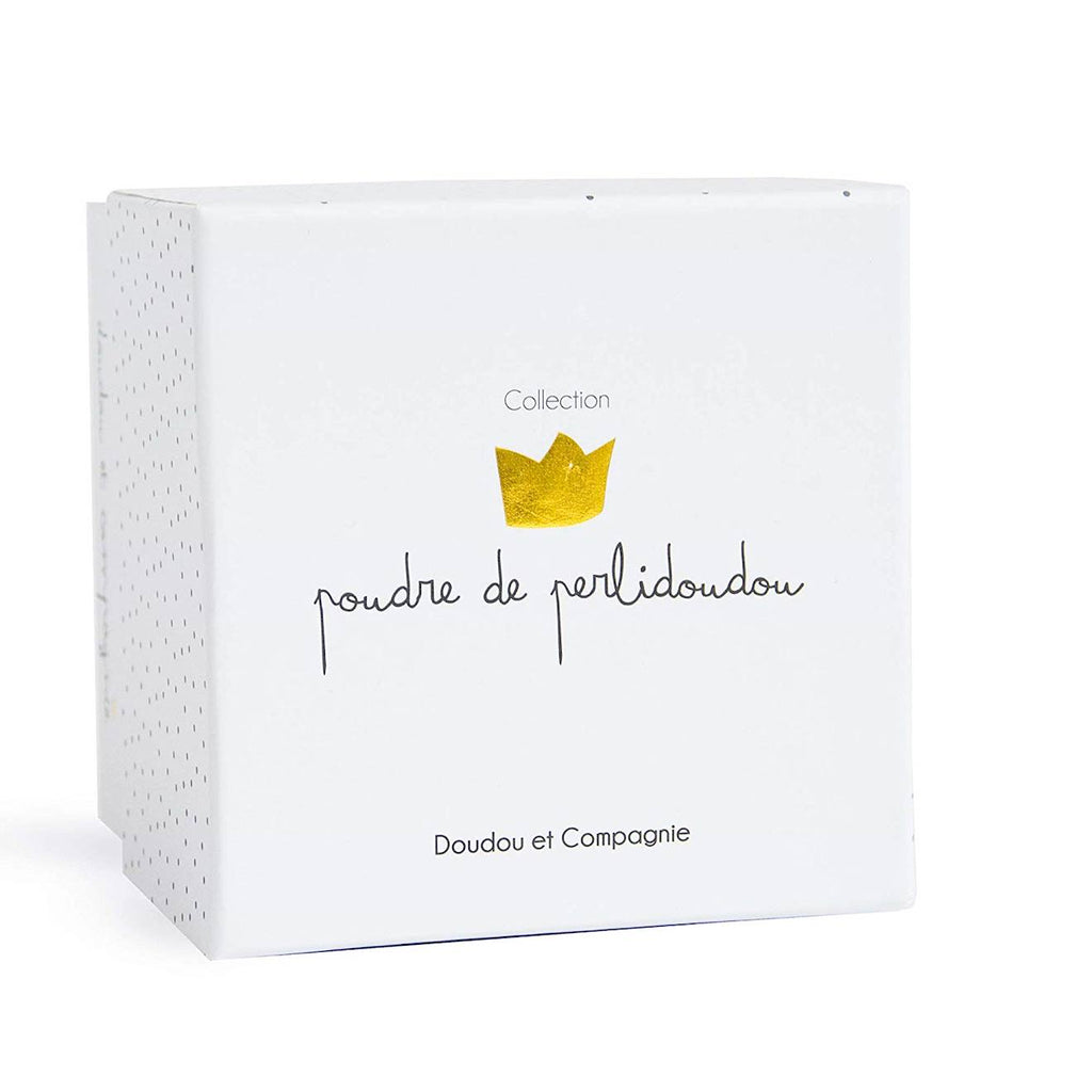 Doudou pantin ours petit roi blanc