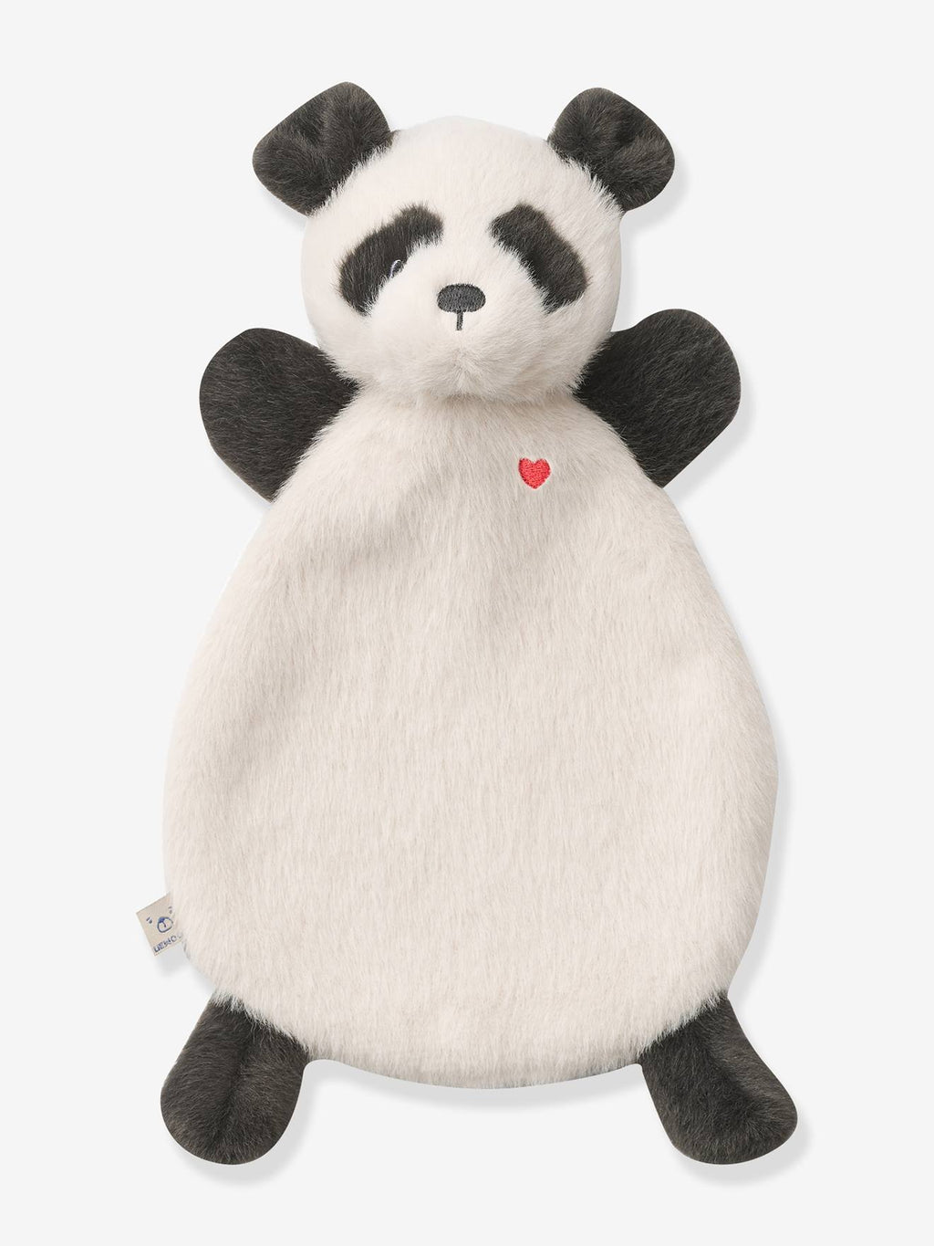 Doudou peluche roy panda blanc
