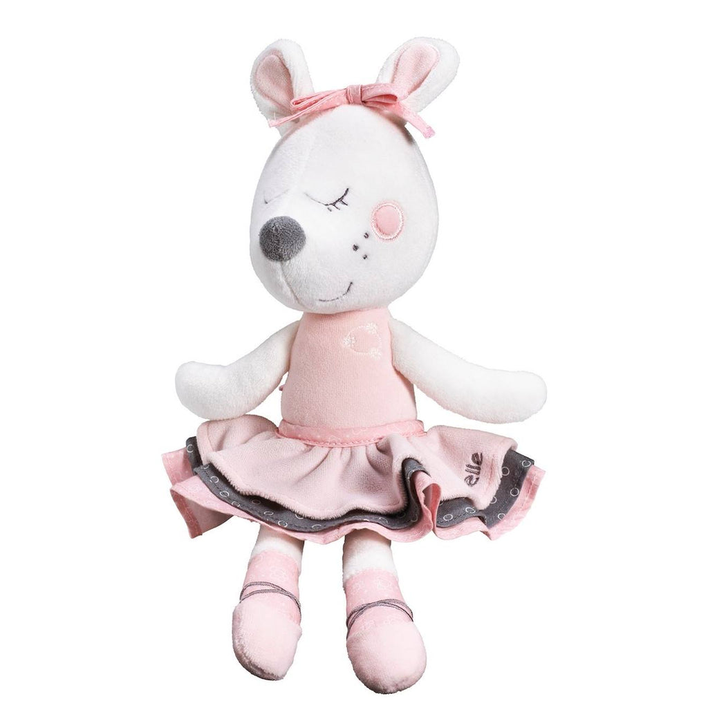 Doudou petite souris danseuse étoile en velours - lilibelle rose