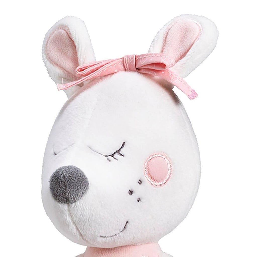 Doudou petite souris danseuse étoile en velours - lilibelle rose