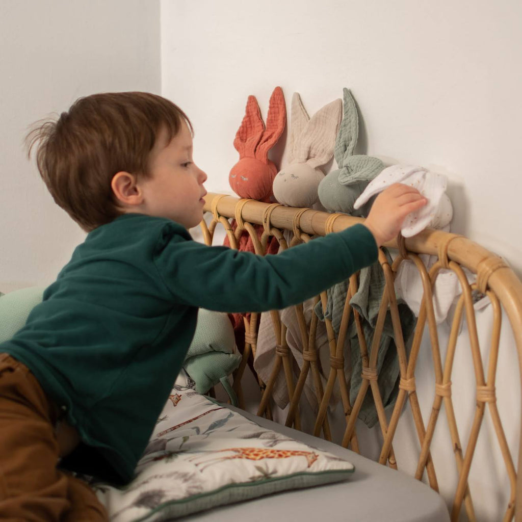 Doudou plat lapin néo vintage néo vintage imprimé floral, be