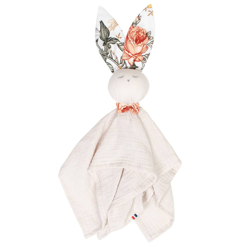Doudou plat lapin néo vintage néo vintage imprimé floral, be