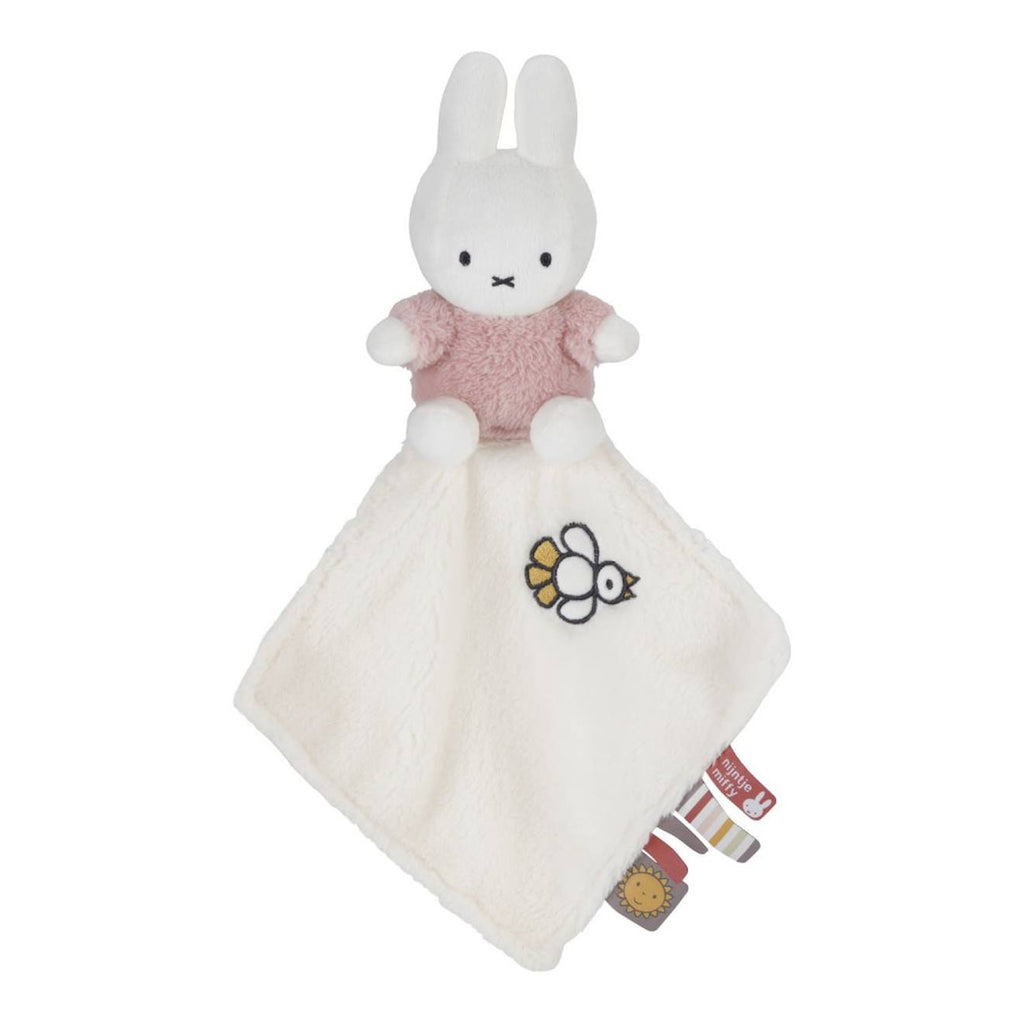 Doudou plat miffy - fluffy rose