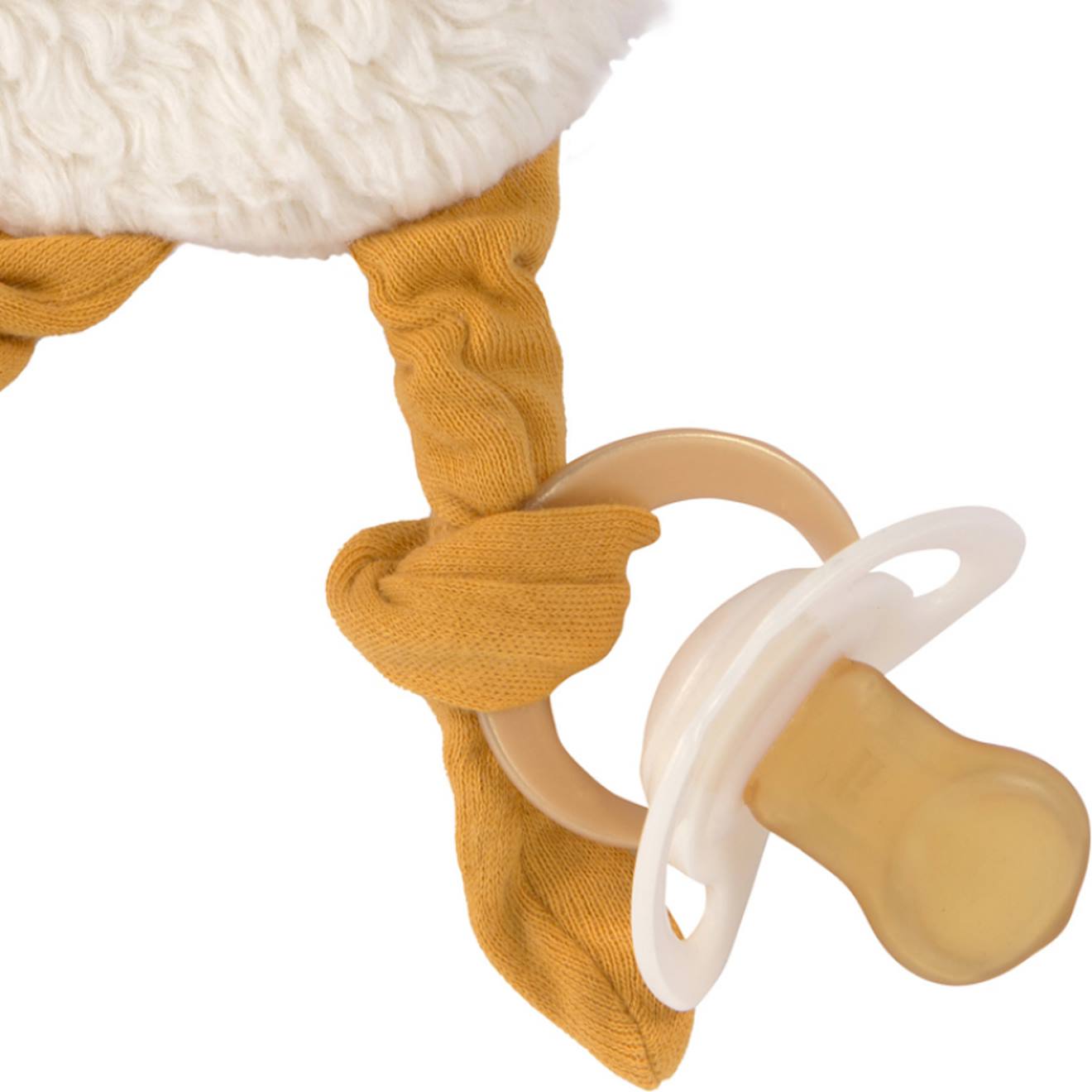 Doudou plat oie blanc