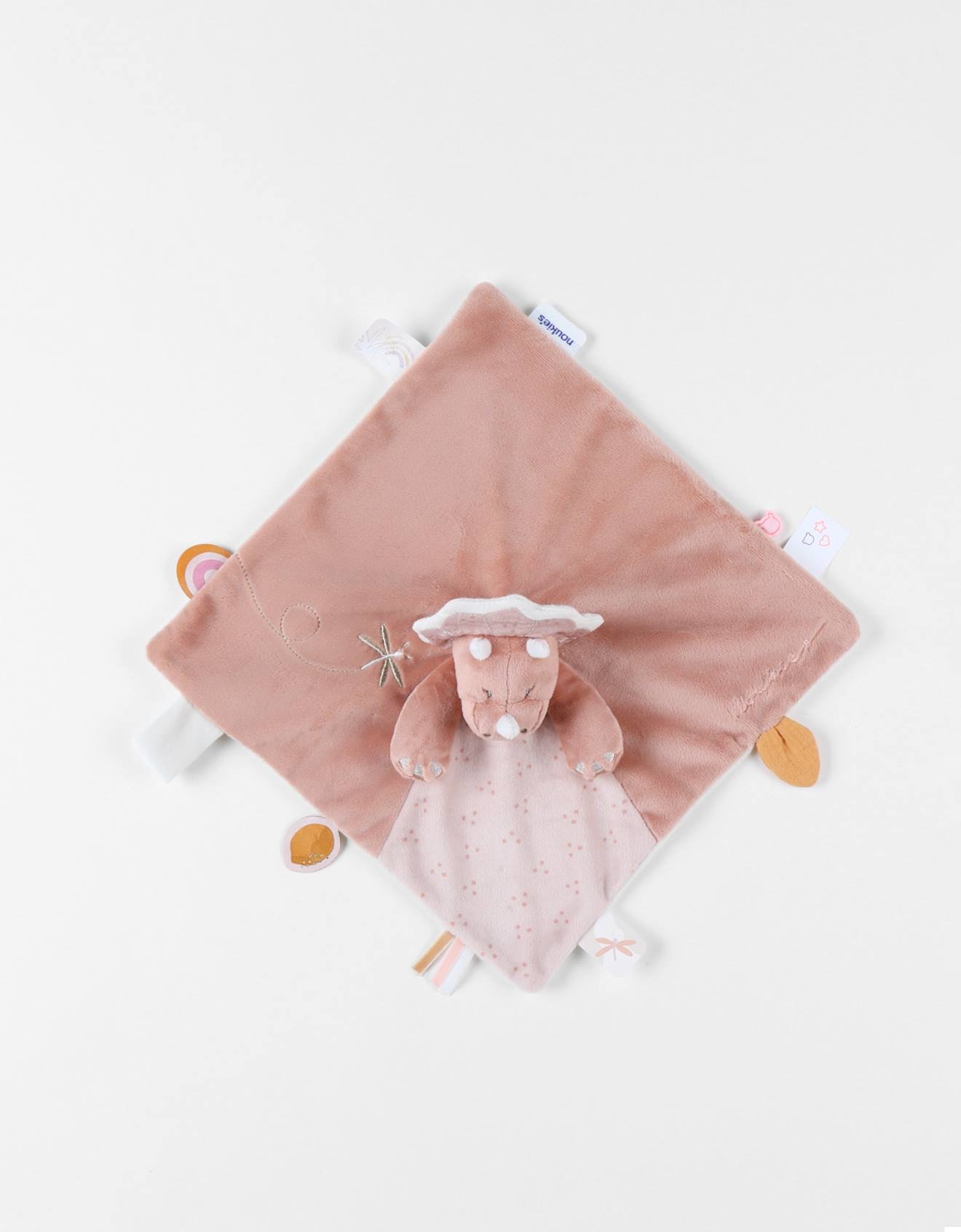 Doudou popsie en veloudoux rose