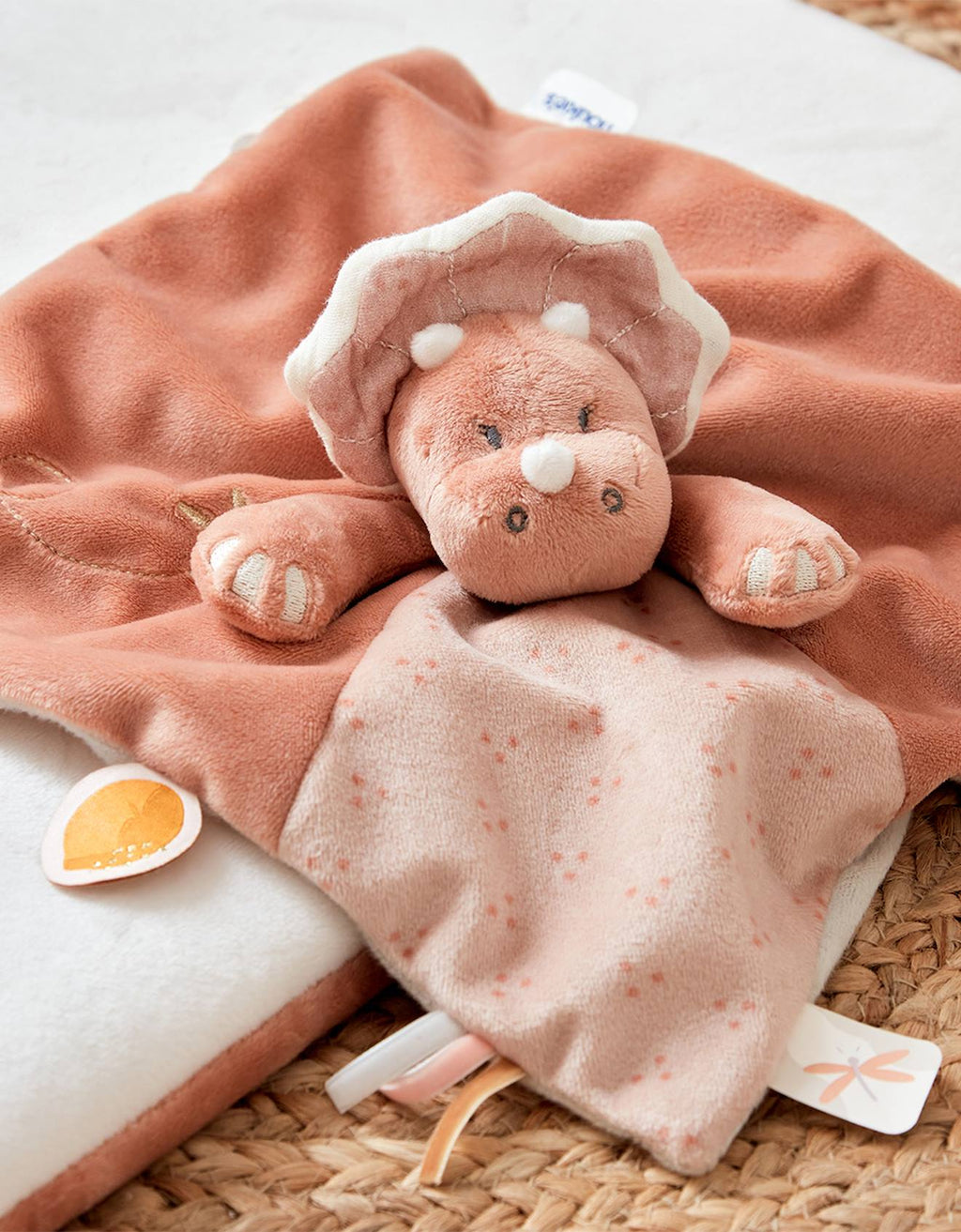 Doudou popsie en veloudoux rose