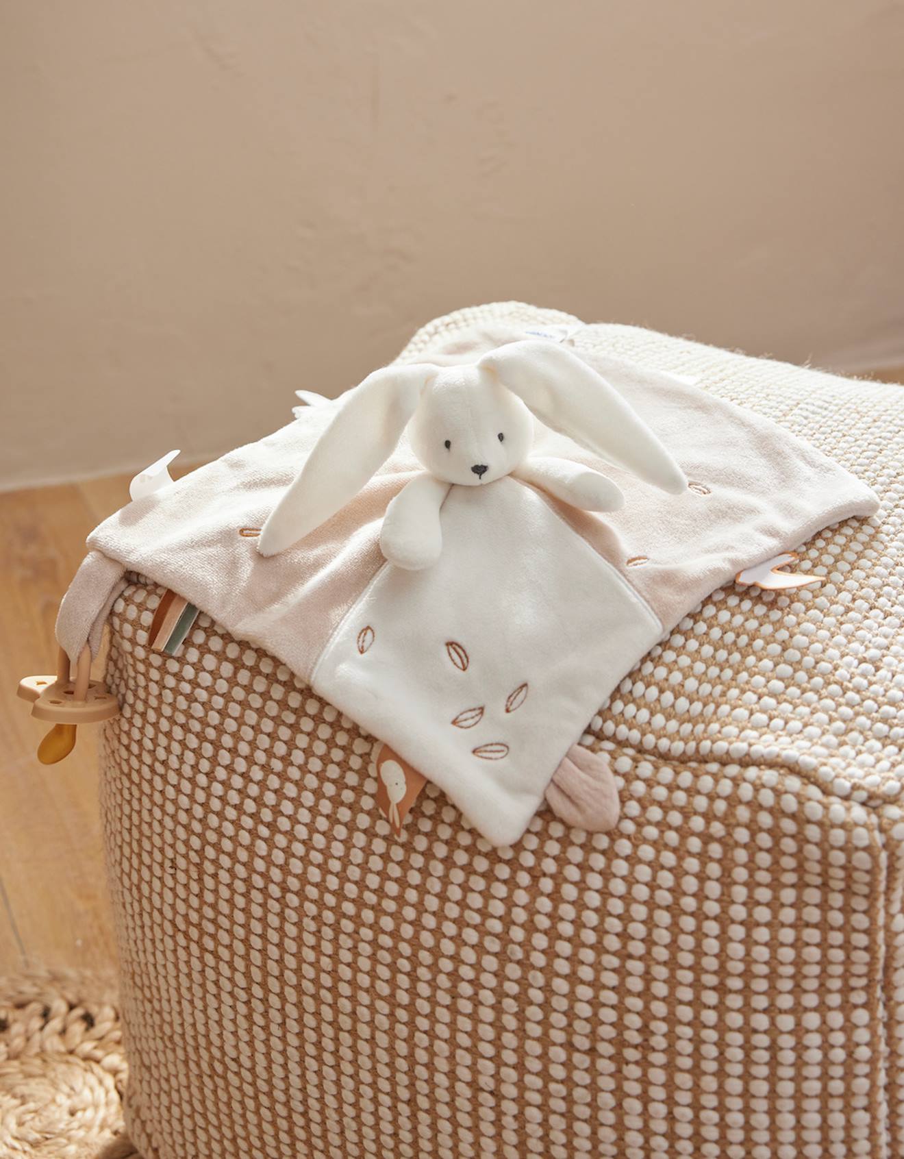 Doudou snow lapin ecru