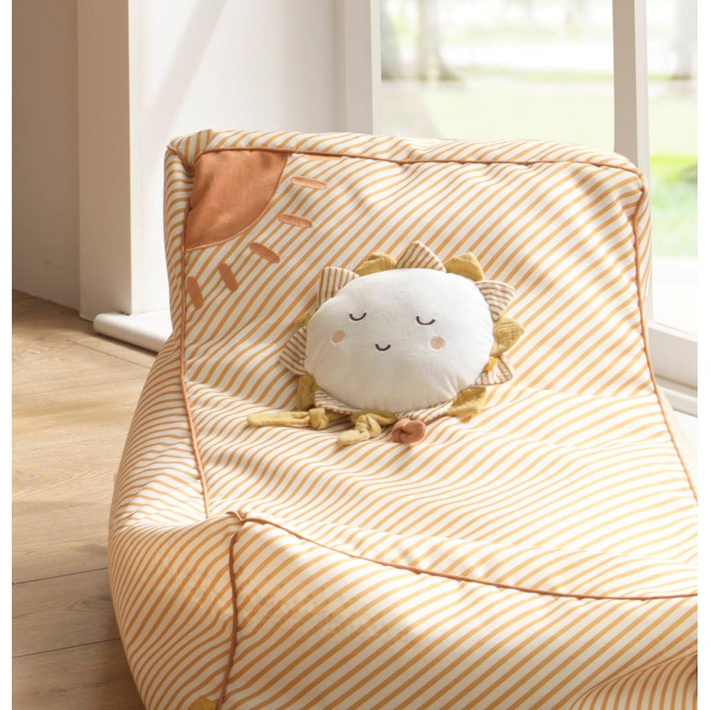Doudou soleil en velours - sunlight blanc