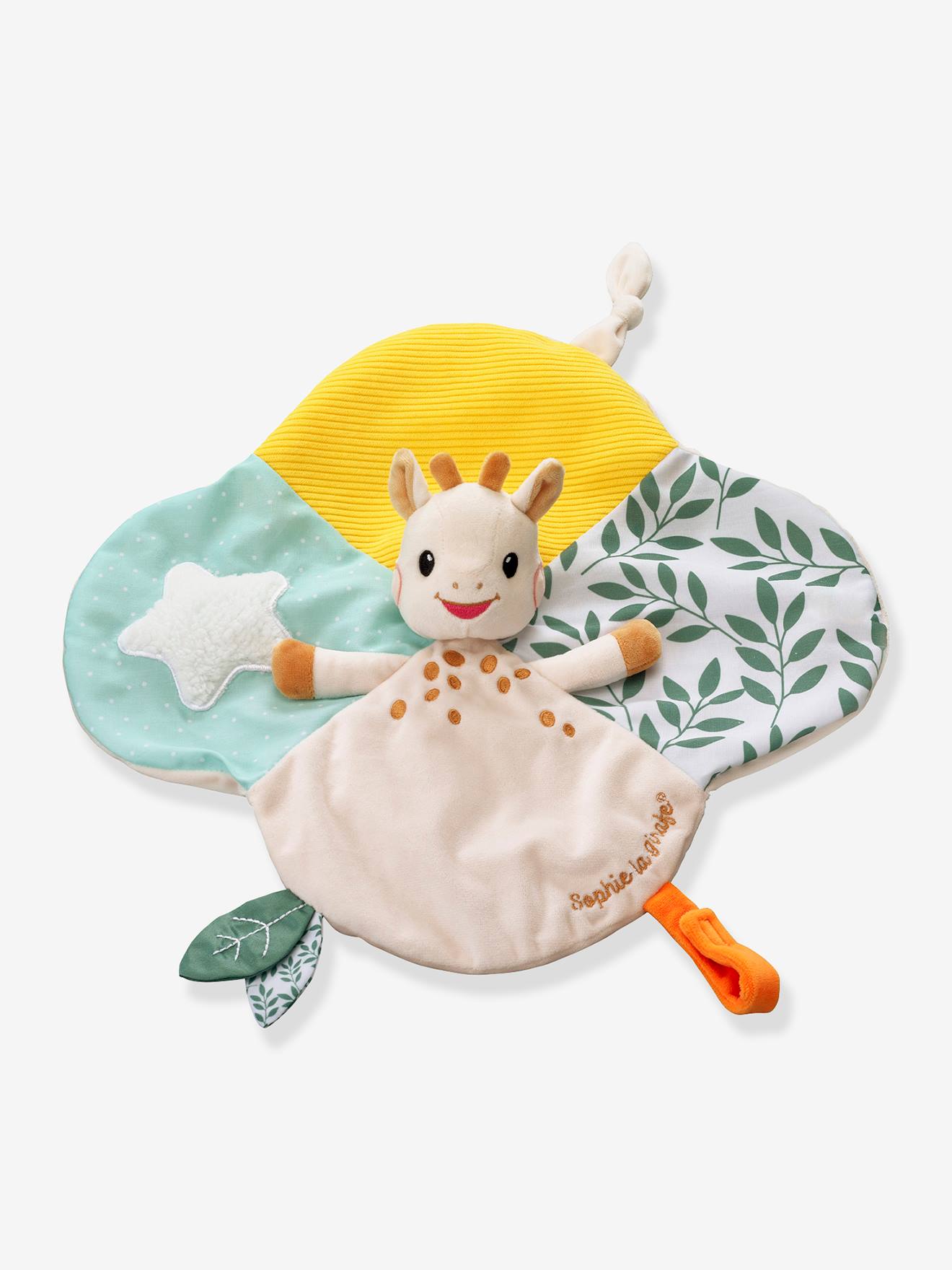 Doudou Sophie la Girafe attache sucette vulli beige