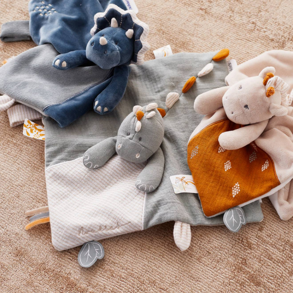Doudou tiga en veloudoux beige