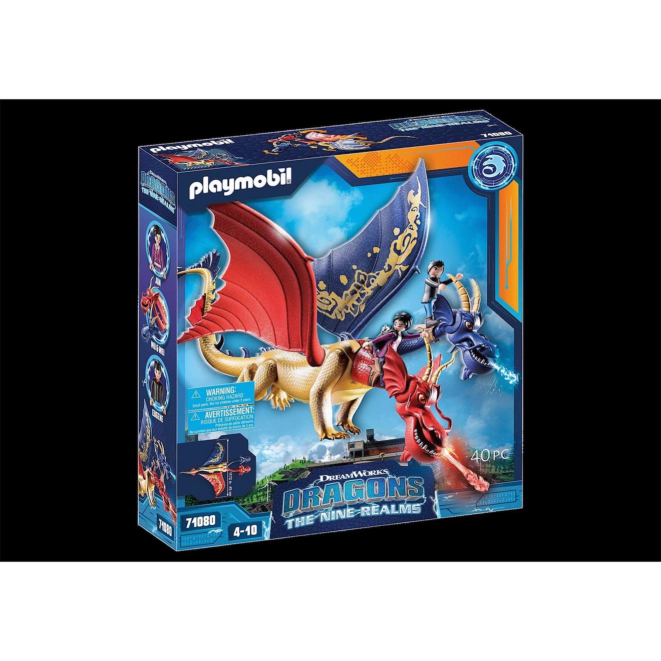 Dragons set de jeu the nine realms - wu & wei avec jun 71080 multicolore
