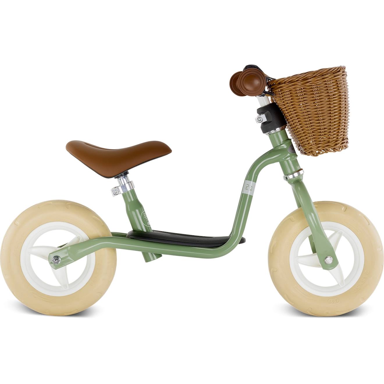 Draisienne avec béquille dès 2 ans vert et marron