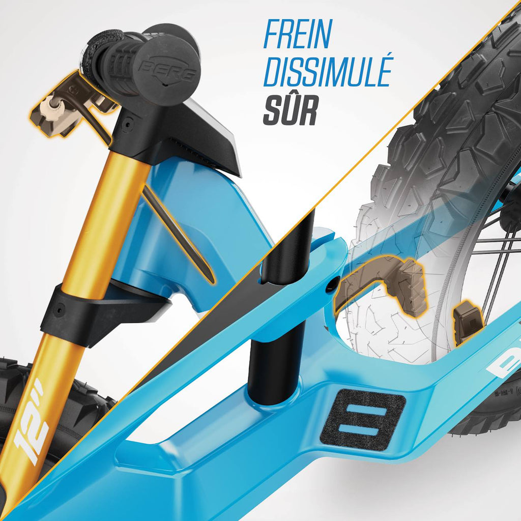 Draisienne biky cross avec frein à mains blue