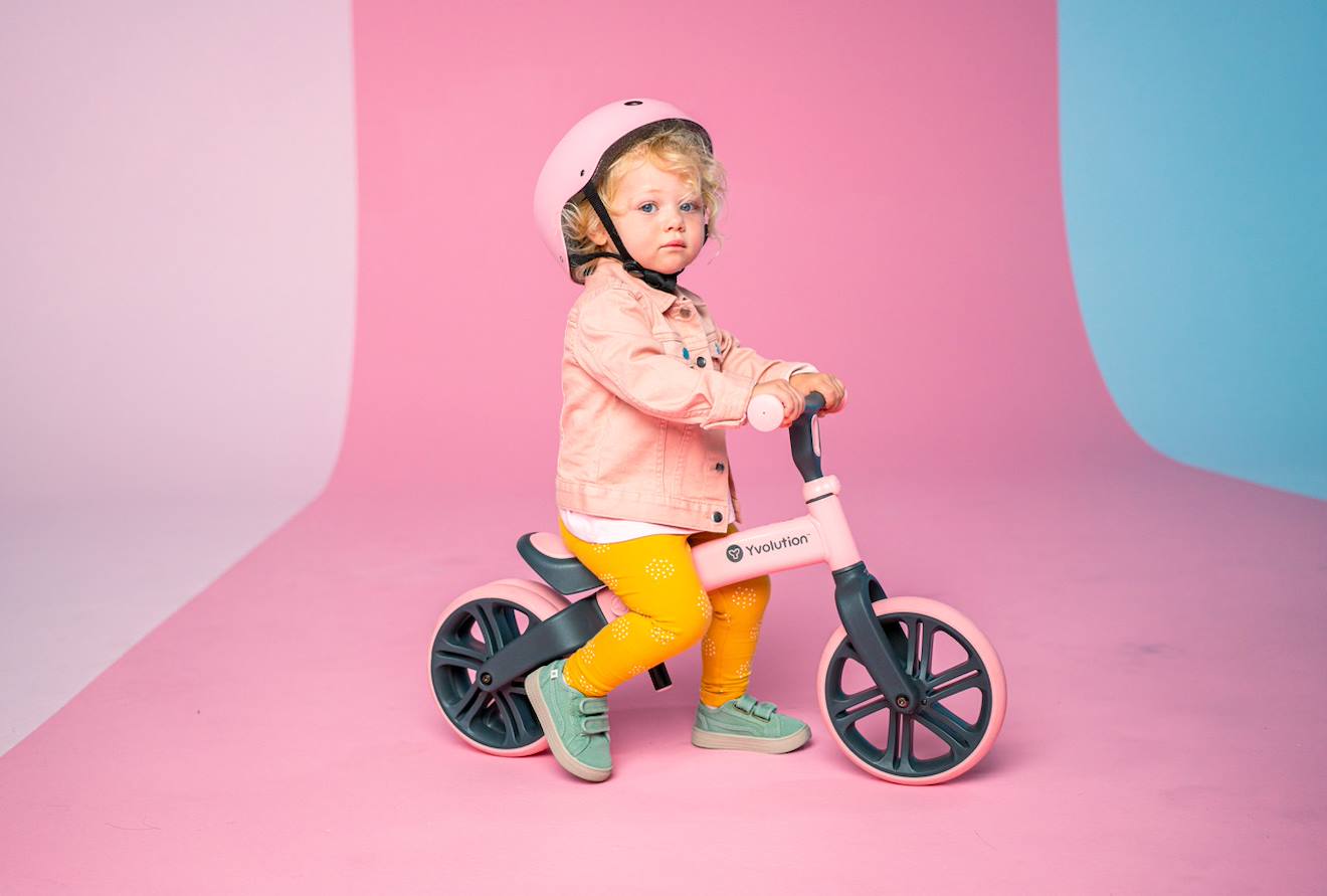 Draisienne d'apprentissage évolutive junior rose
