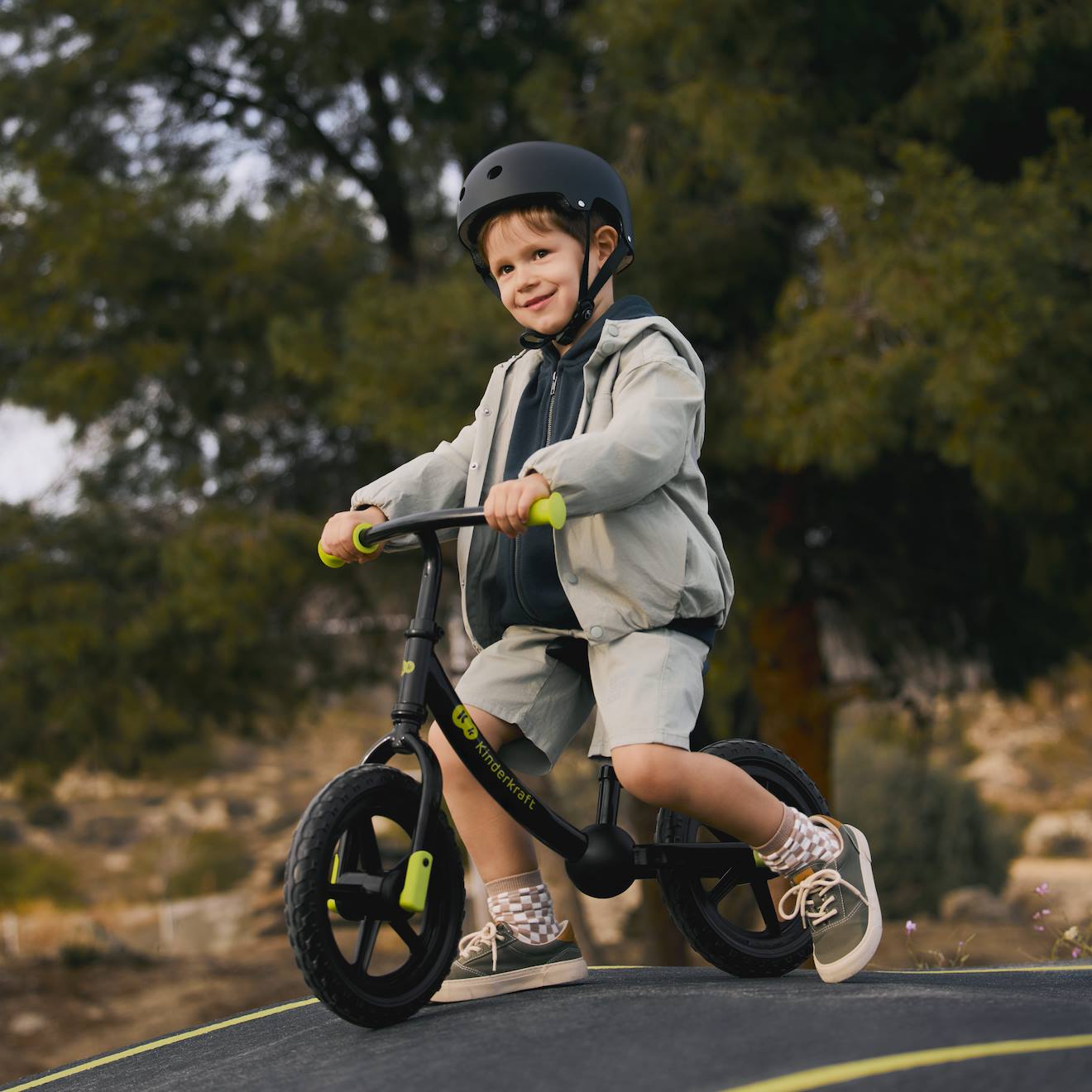 Draisienne enfant sans pédale dès 3 ans – guidon et selle réglables – modèle 2way next noir