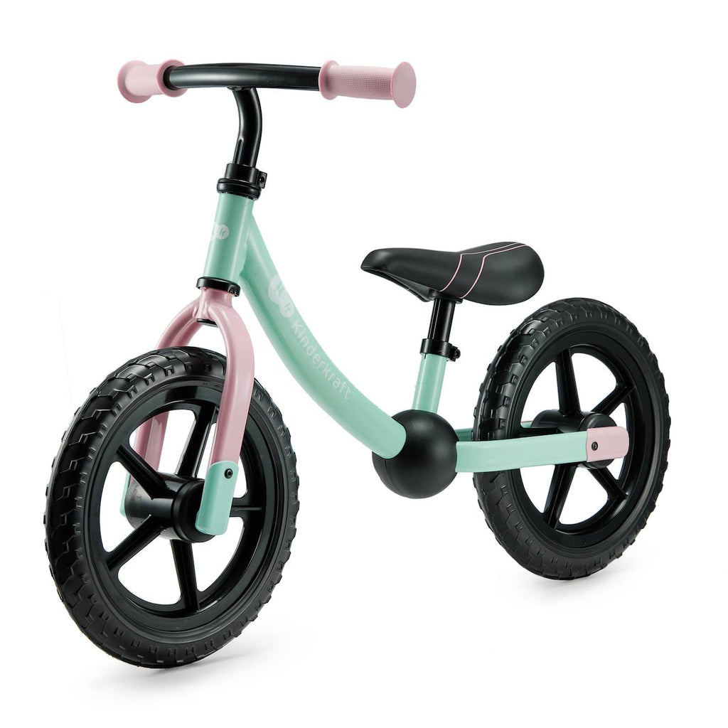 Draisienne enfant sans pédale dès 3 ans – guidon et selle réglables – modèle 2way next menthe