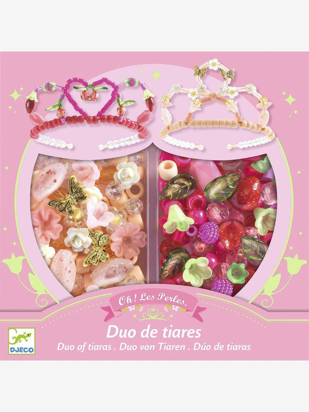 Duo de tiares rose