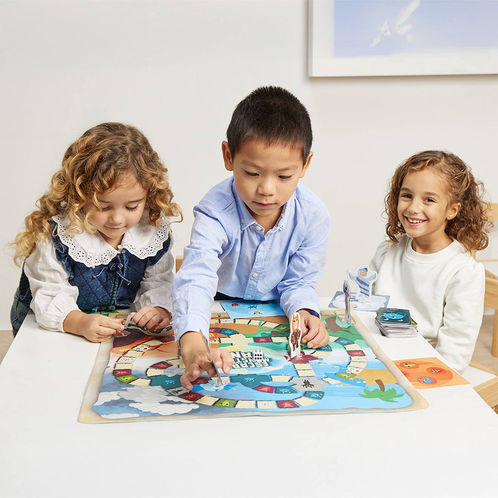 Échappe toi de monstruolandia - jeu de société pour enfant - apprends la coopération bleu