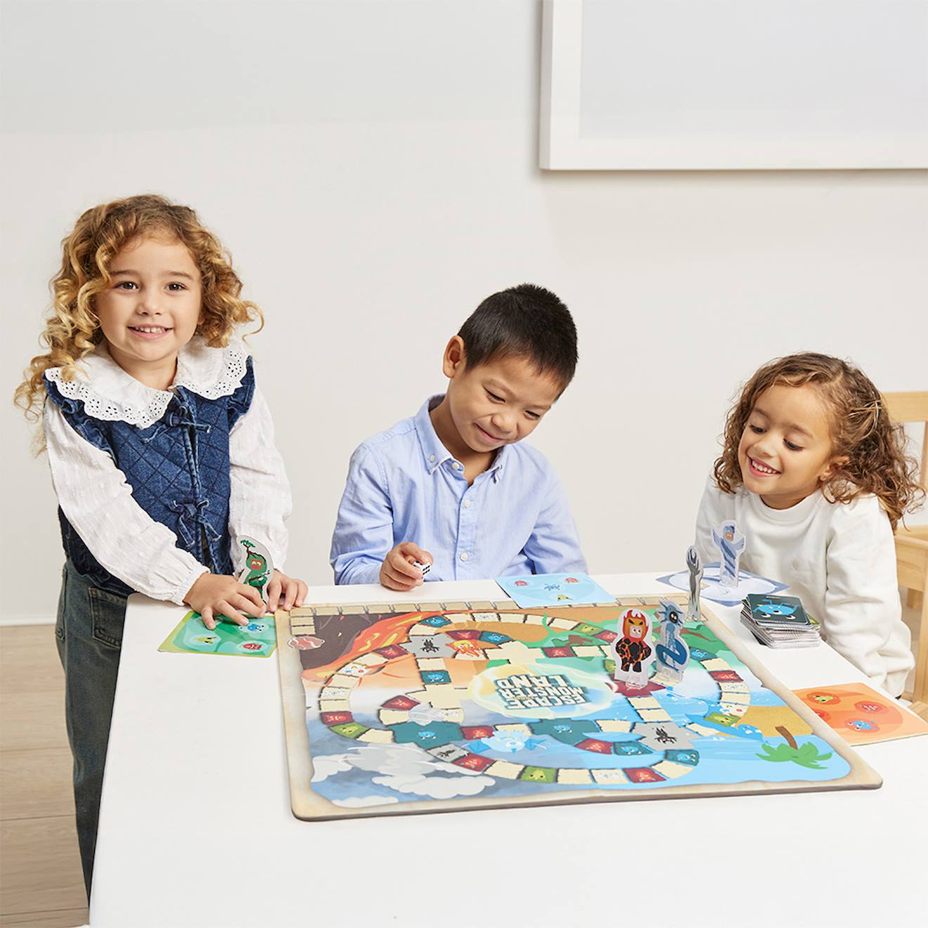 Échappe toi de monstruolandia - jeu de société pour enfant - apprends la coopération bleu