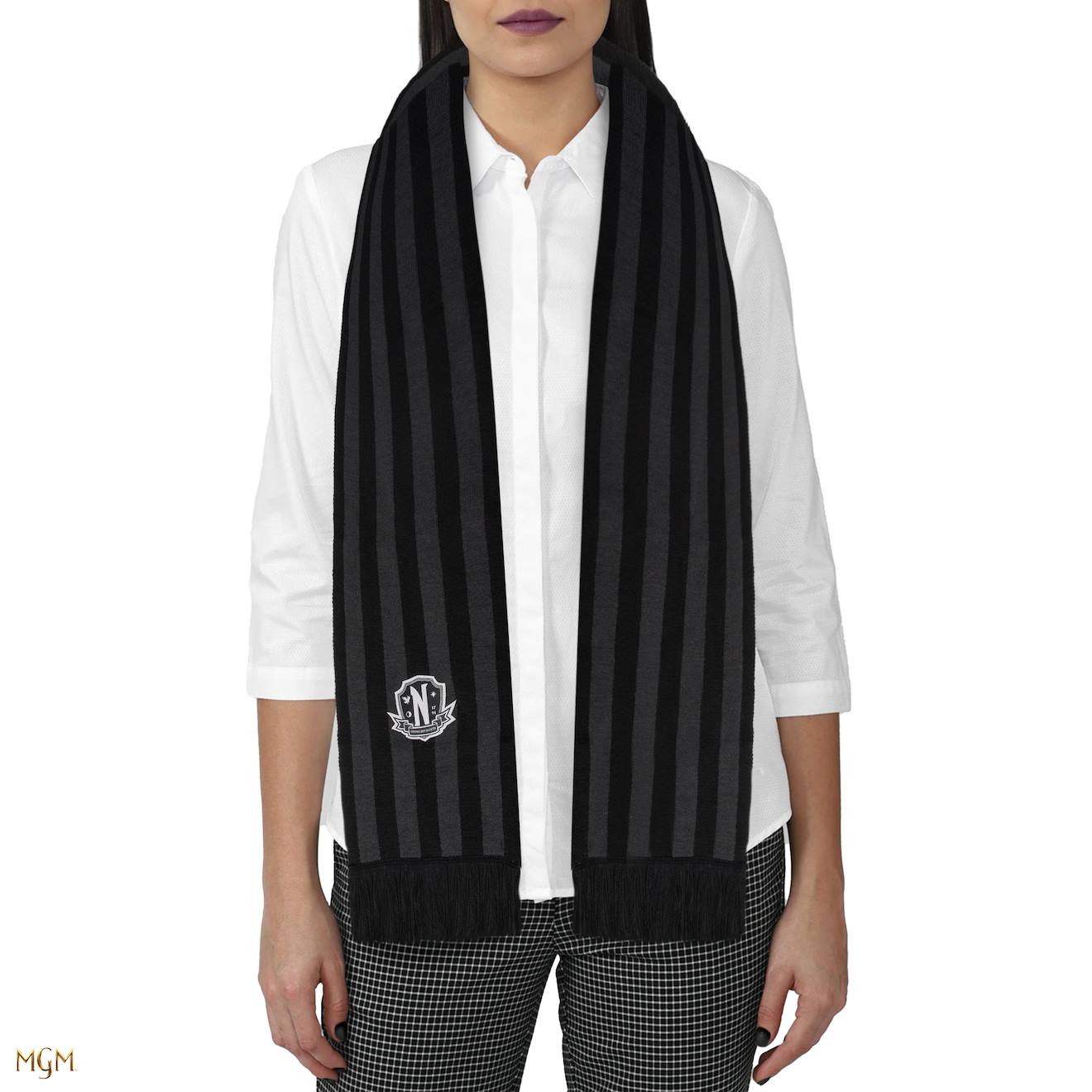 Écharpe Noire Académie Nevermore - Mercredi Noir