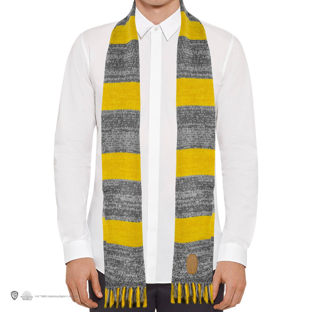 Écharpe Norbert Dragonneau - Harry Potter Gris Rayé Jaune