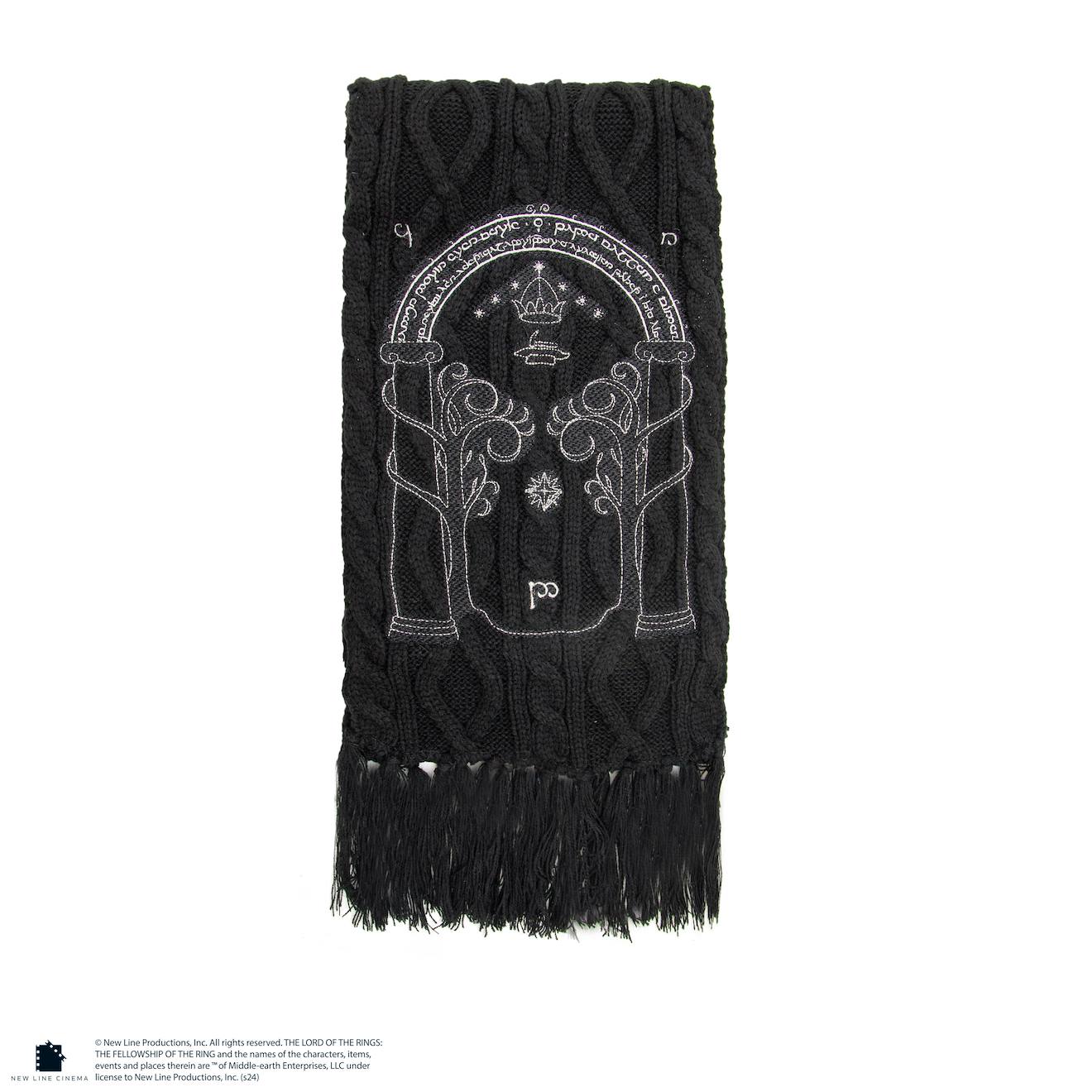Écharpe Porte de la Moria - le Seigneur des Anneaux Noir