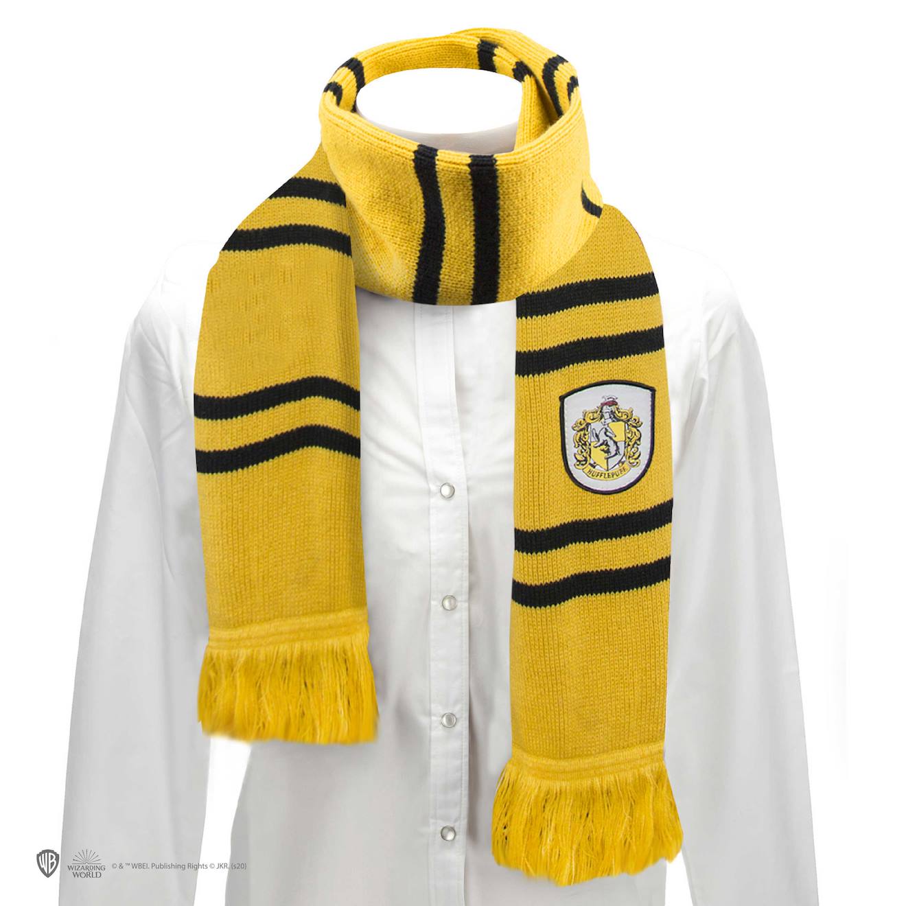 Écharpe poufsouffle - Harry Potter jaune rayé