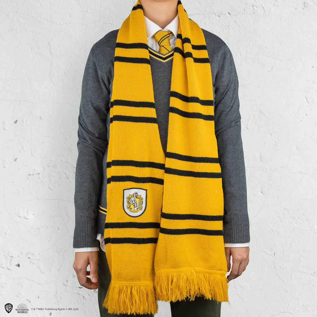 Écharpe poufsouffle - Harry Potter jaune rayé
