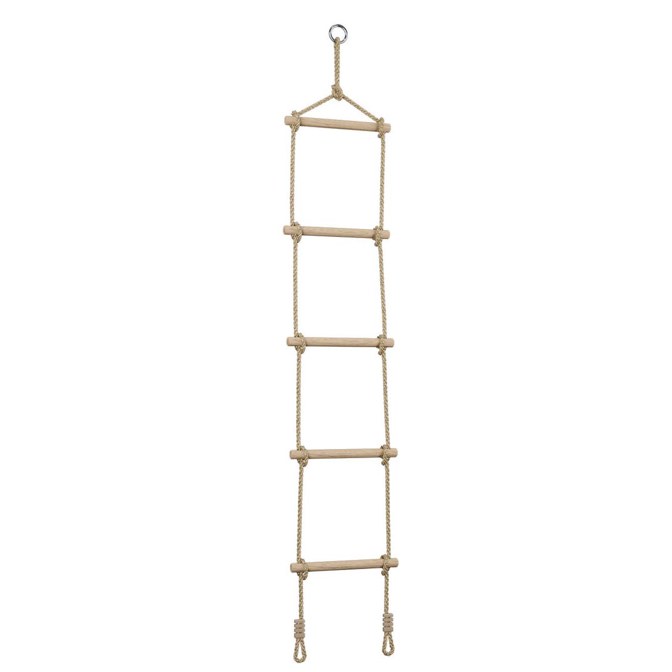 Échelle de corde pour portique balançoire 1.90 m pour enfants beige